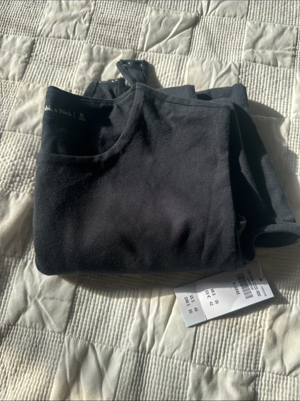 Abercrombie & Fitch Black Sleeveless Ribbed Bodysuit - Picture 3 of 3